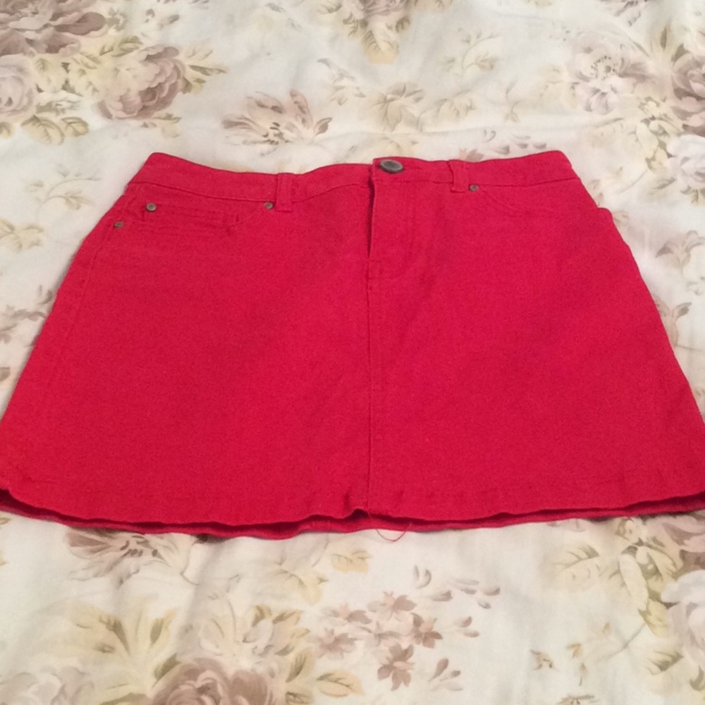 Cooper key denim skirt